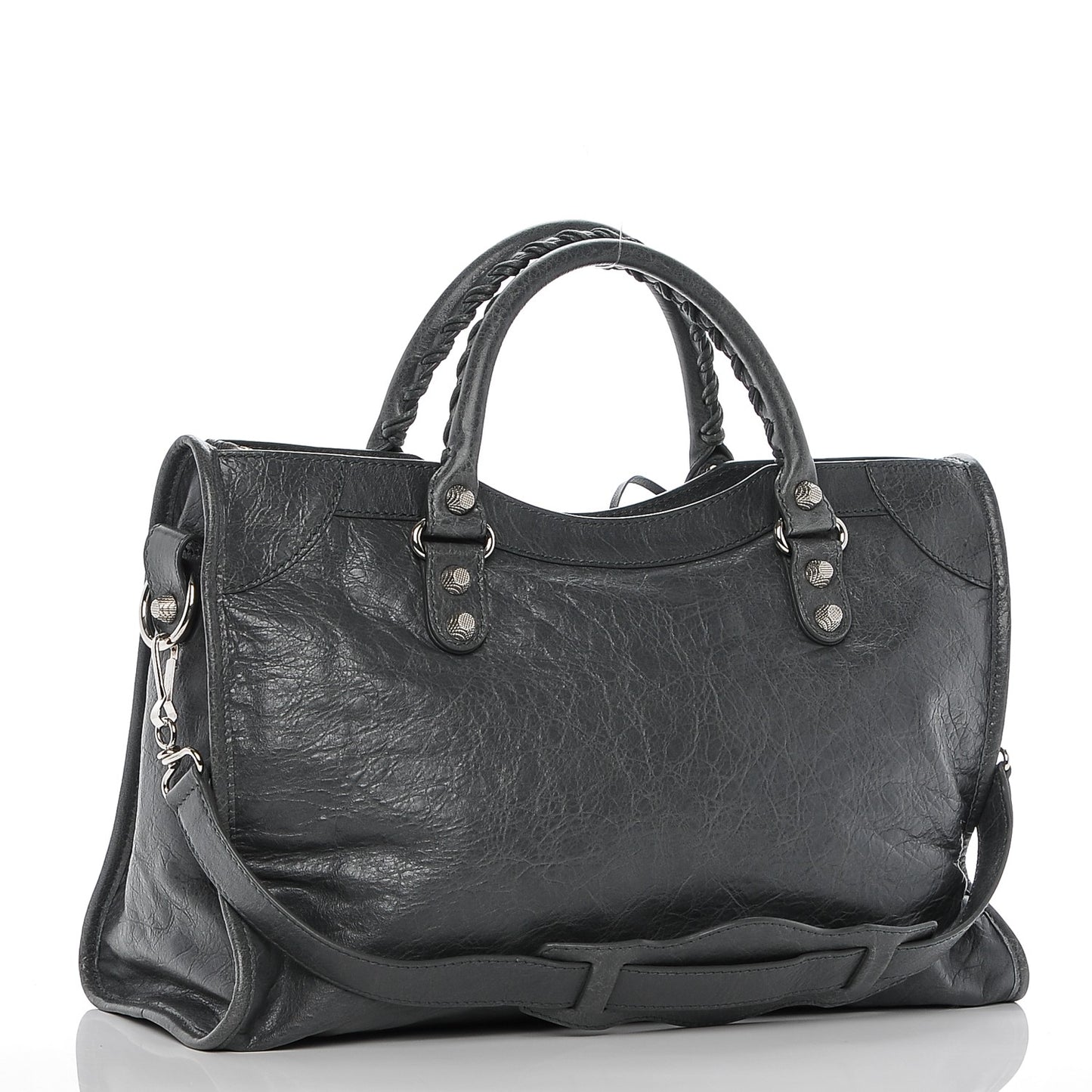 Agneau Giant 12 Silver Hardware City Gris Tarmac