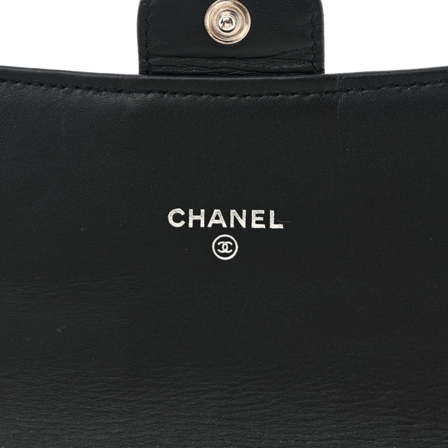 Patent Quilted Travel Wallet Black