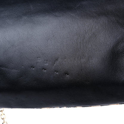 Jimmy Choo Pony Hair Leopard Print Crystal Chain Shoulder Bag Black 11 of 12