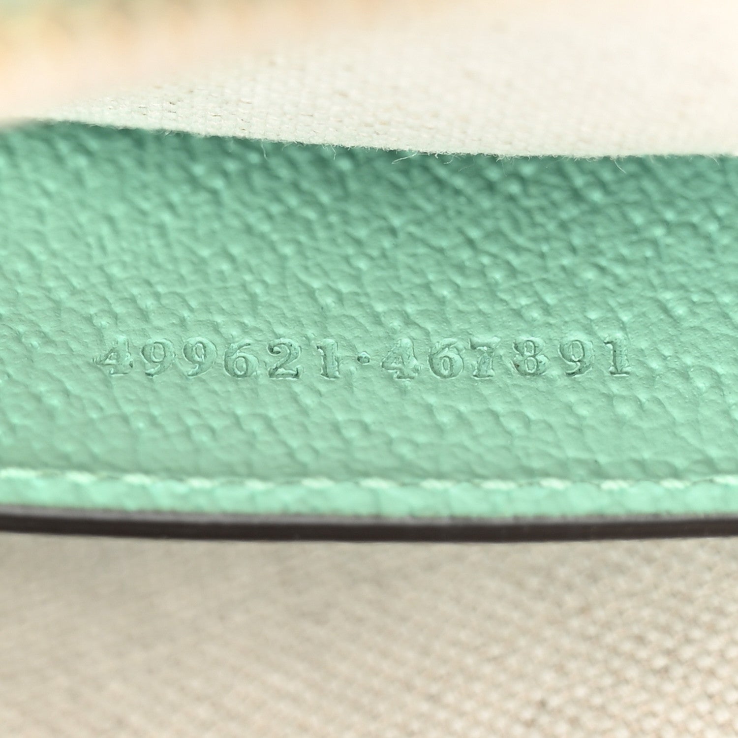 Gucci Monogram Jumbo GG Textured Dollar Calfskin Small Ophidia Dome Shoulder Bag Beige Pepperlight Mint 7 of 10