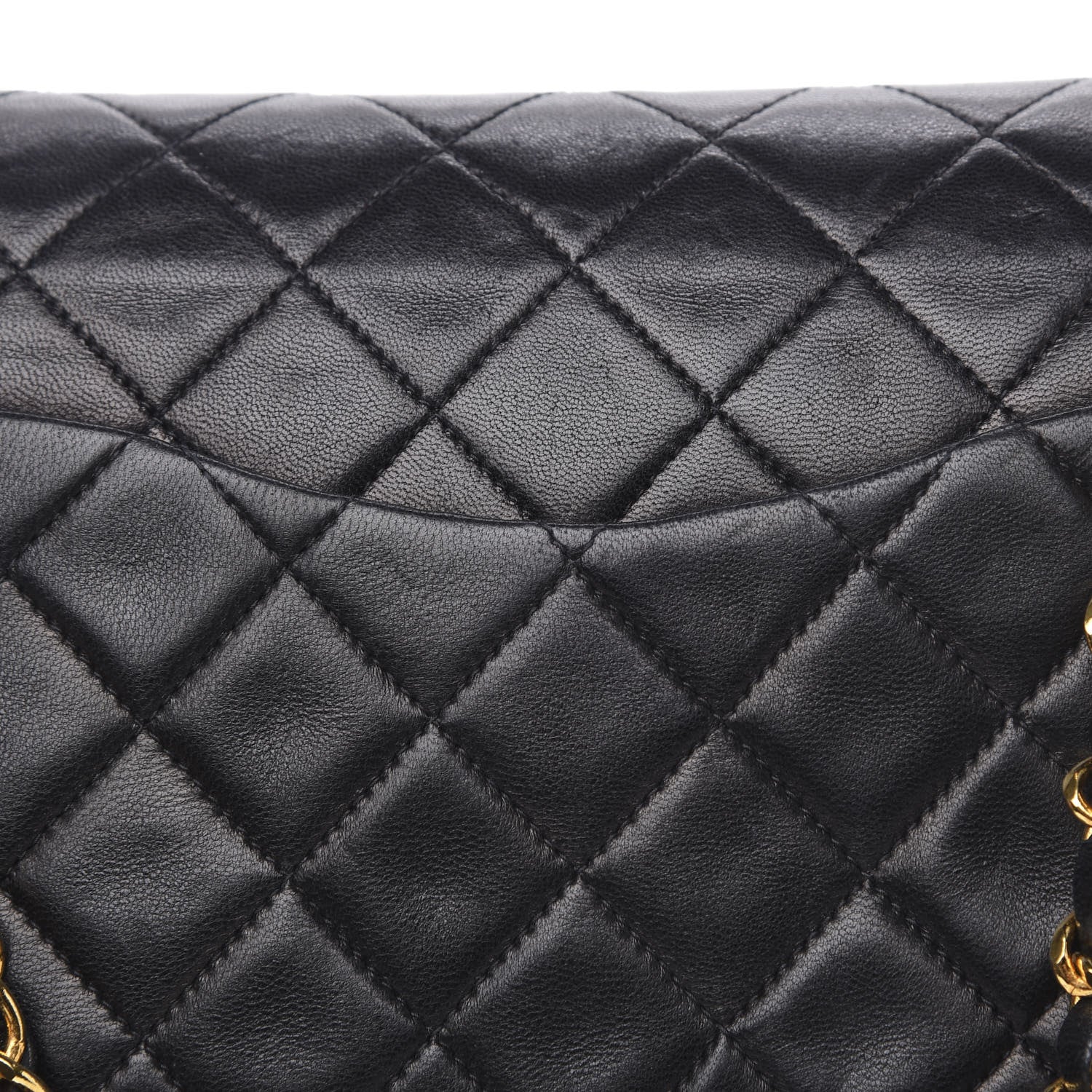 Chanel Lambskin Quilted Medium Double Flap Black 17 of 17