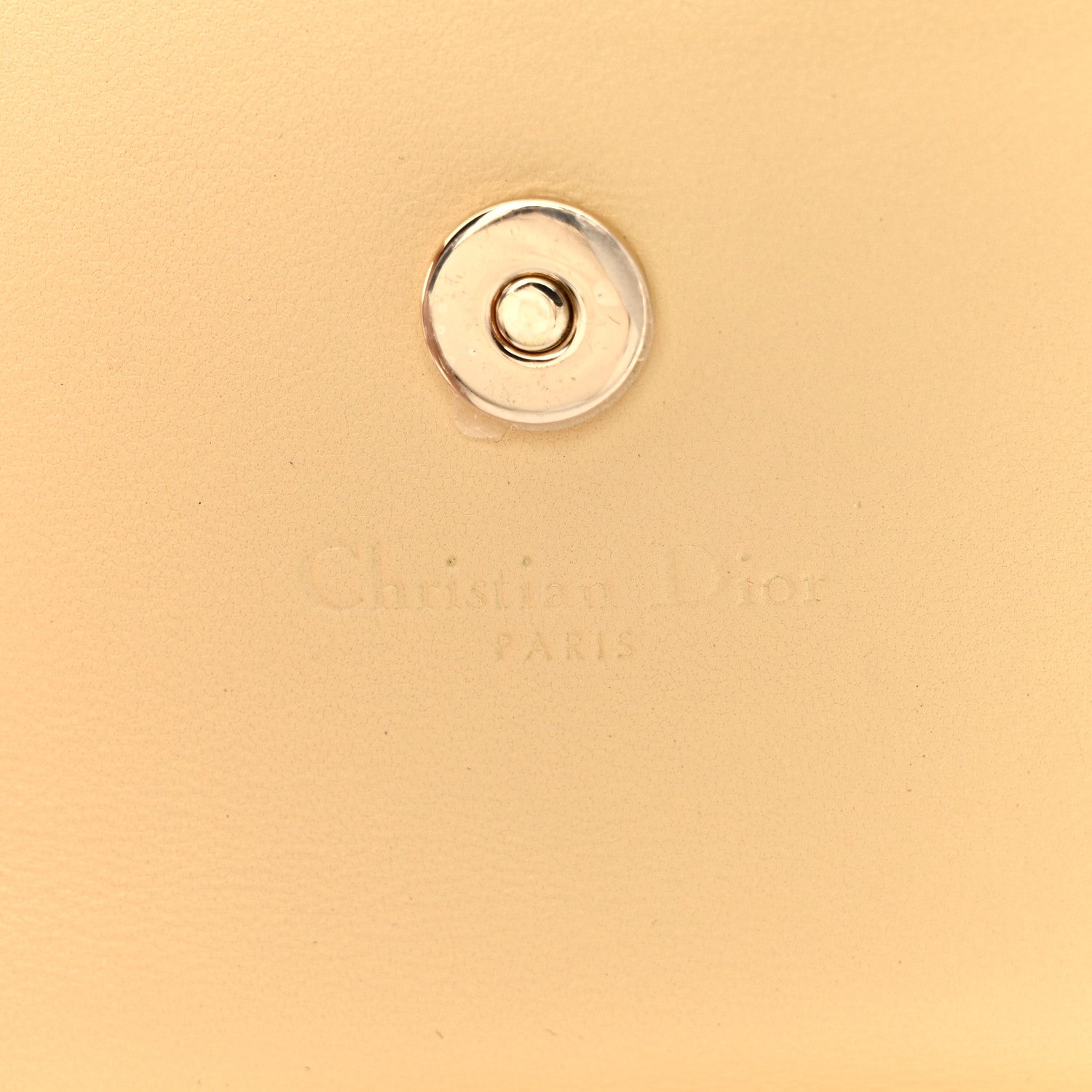 Christian Dior Lambskin Cannage Miss Dior Glycine Wallet Pastel Light Yellow 6 of 9