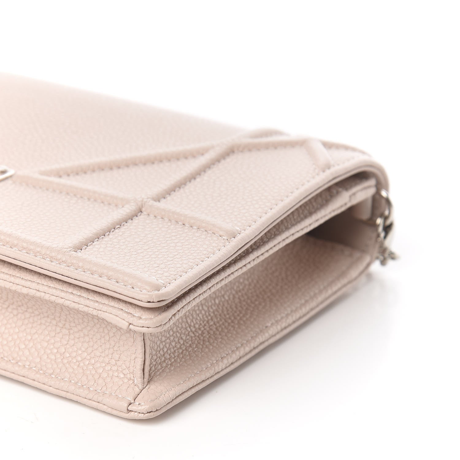 Christian Dior Grained Calfskin Diorama Wallet on Chain Pouch Rose Poudre 9 of 10