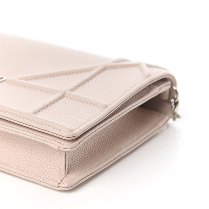Christian Dior Grained Calfskin Diorama Wallet on Chain Pouch Rose Poudre 9 of 10