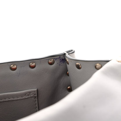 Valentino Garavani Nappa Medium Rockstud Spike Shoulder Bag Pastel Grey 10 of 12