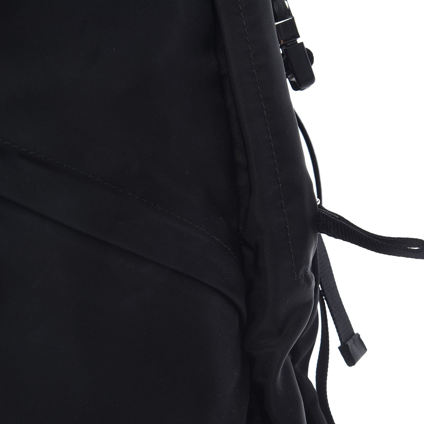 Nylon Montagna Double Buckle Backpack Black