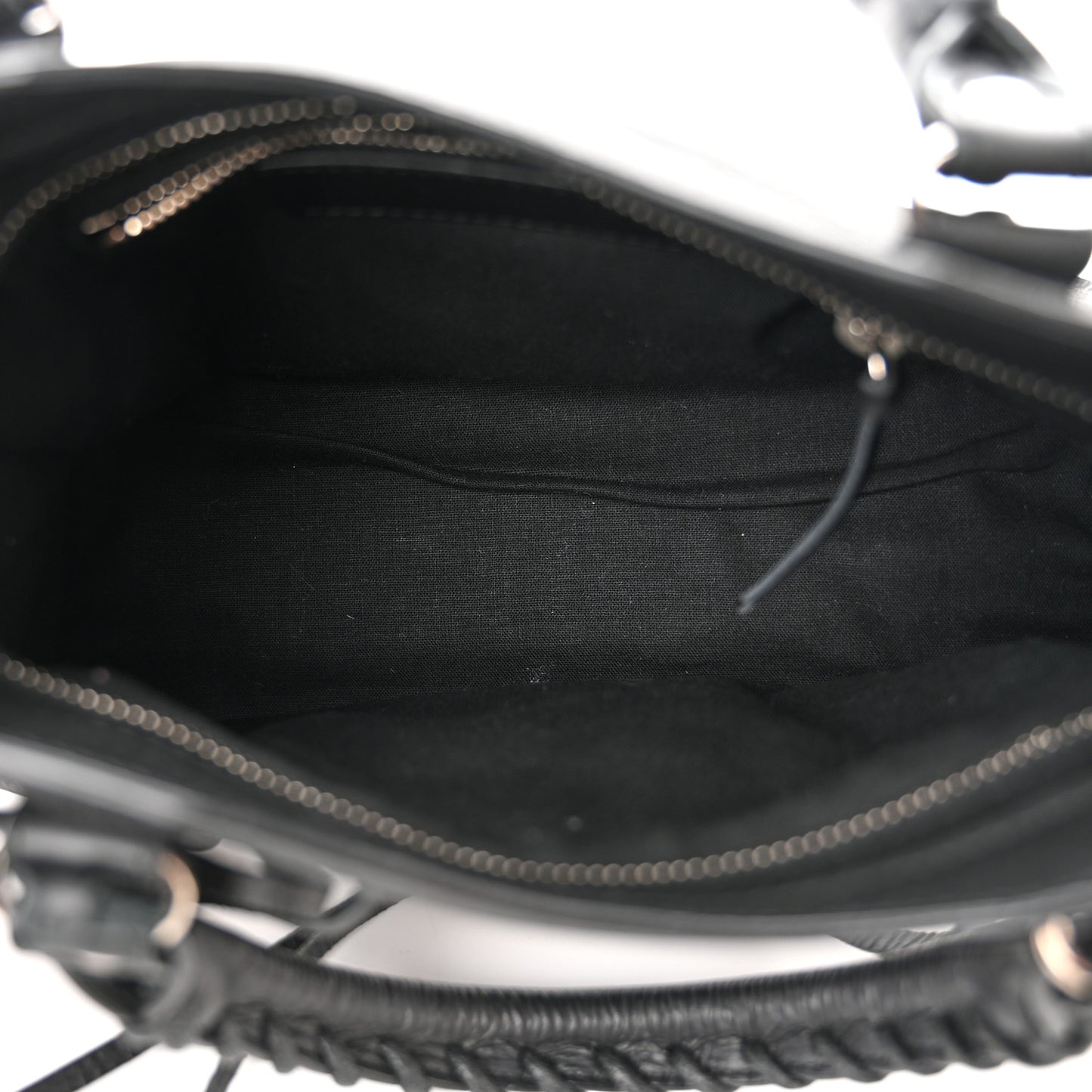 Matte Goatskin Rubber Covered Classic Hardware Mini City Black