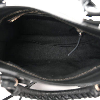 Balenciaga Matte Goatskin Rubber Covered Classic Hardware Mini City Black 5 of 11