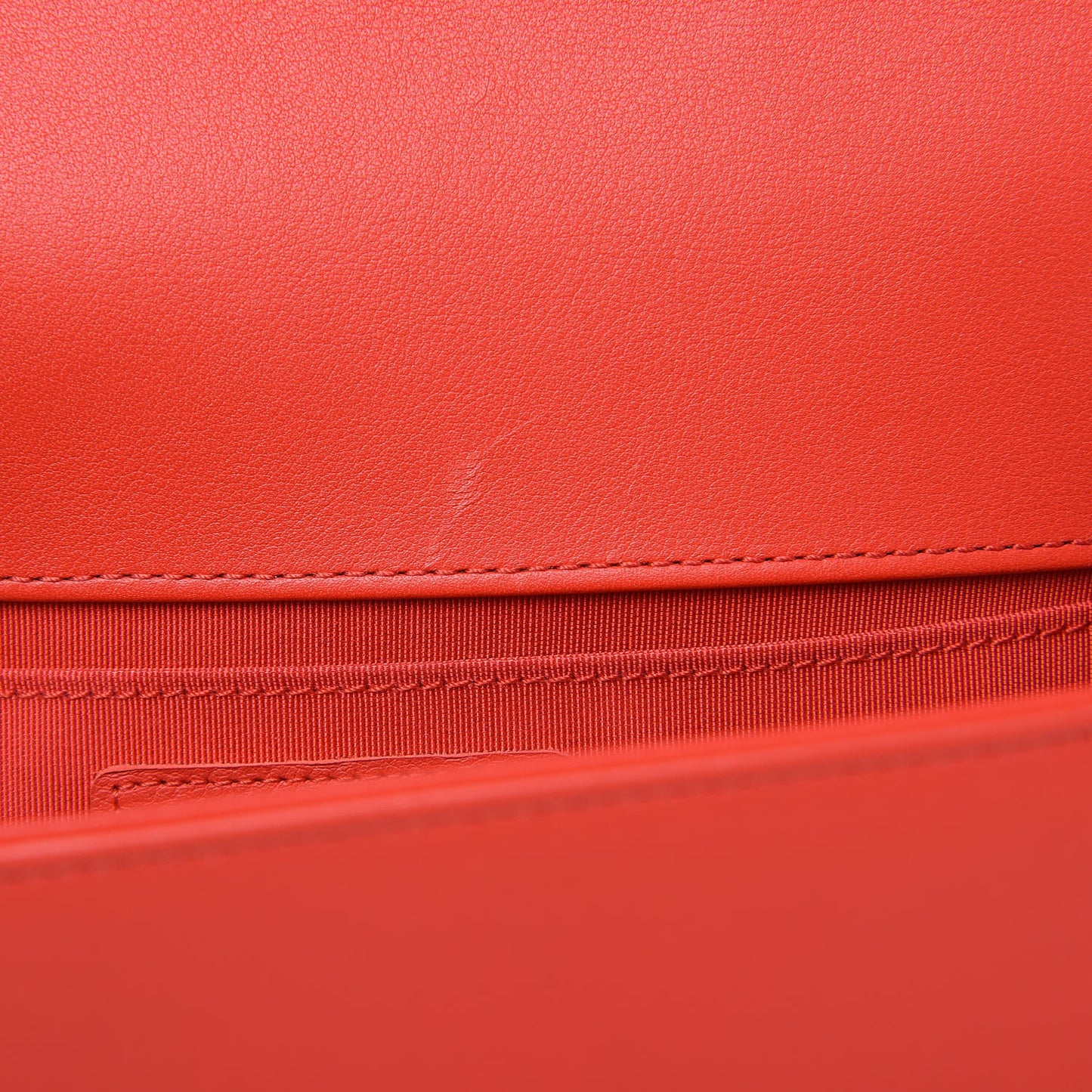 Calfskin Chevron Quilted Medium Boy Flap Red