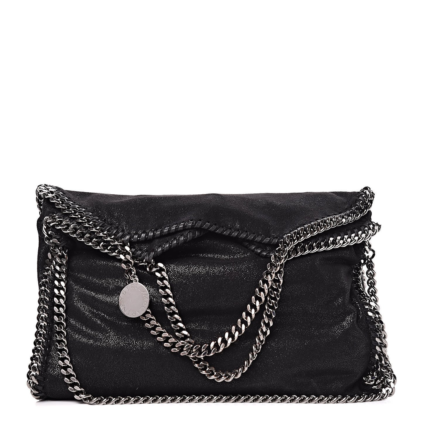 Shaggy Deer Falabella Fold Over Tote Black