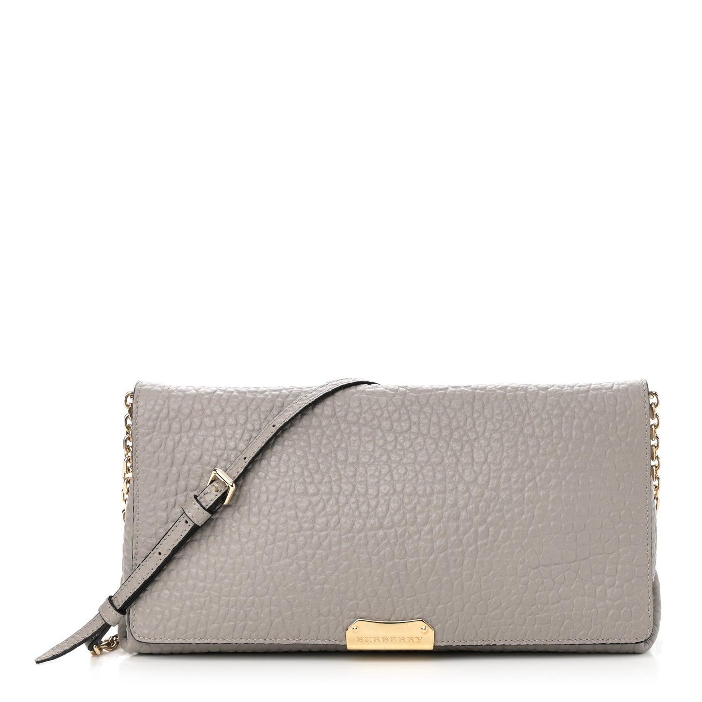 Signature Grain Medium Mildenhall Crossbody Bag Pale Grey