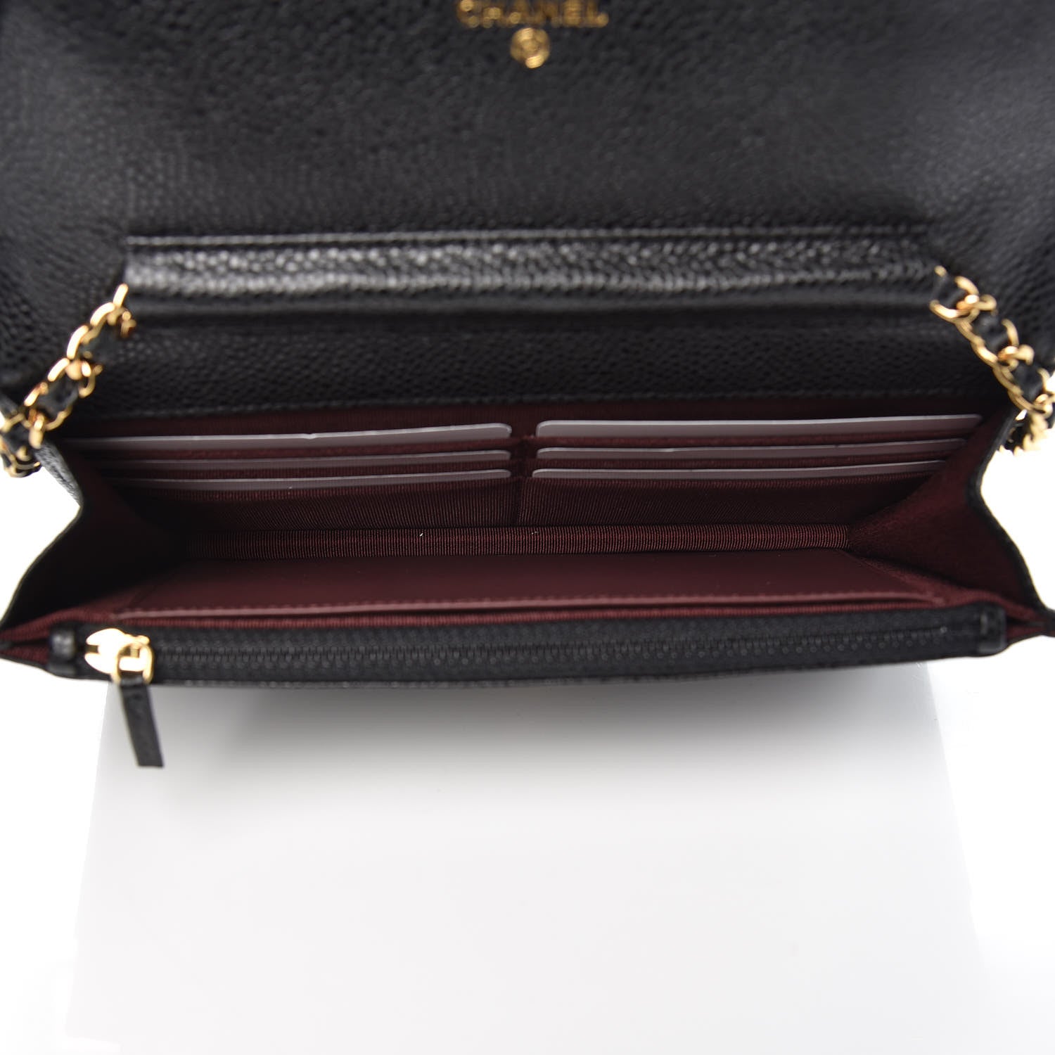 Chanel Caviar Quilted Wallet On Chain WOC Black 5 of 8