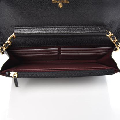 Chanel Caviar Quilted Wallet On Chain WOC Black 5 of 8