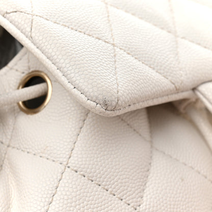 Chanel Caviar Quilted Mini Urban Spirit Backpack White 13 of 30