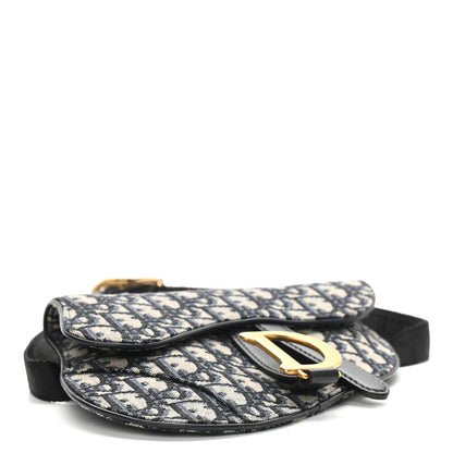 Christian Dior Oblique Saddle Belt Pouch Blue 4 of 8