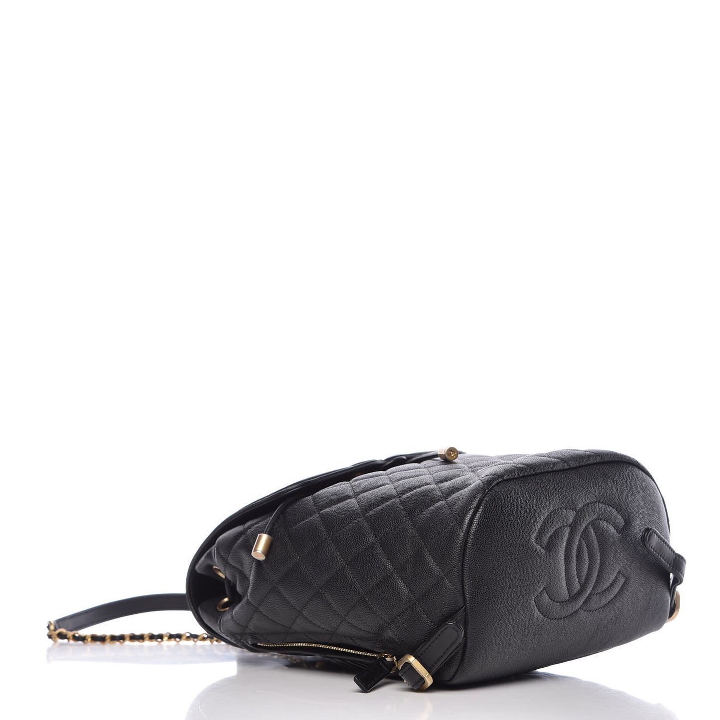 Caviar Quilted Filigree Backpack Black