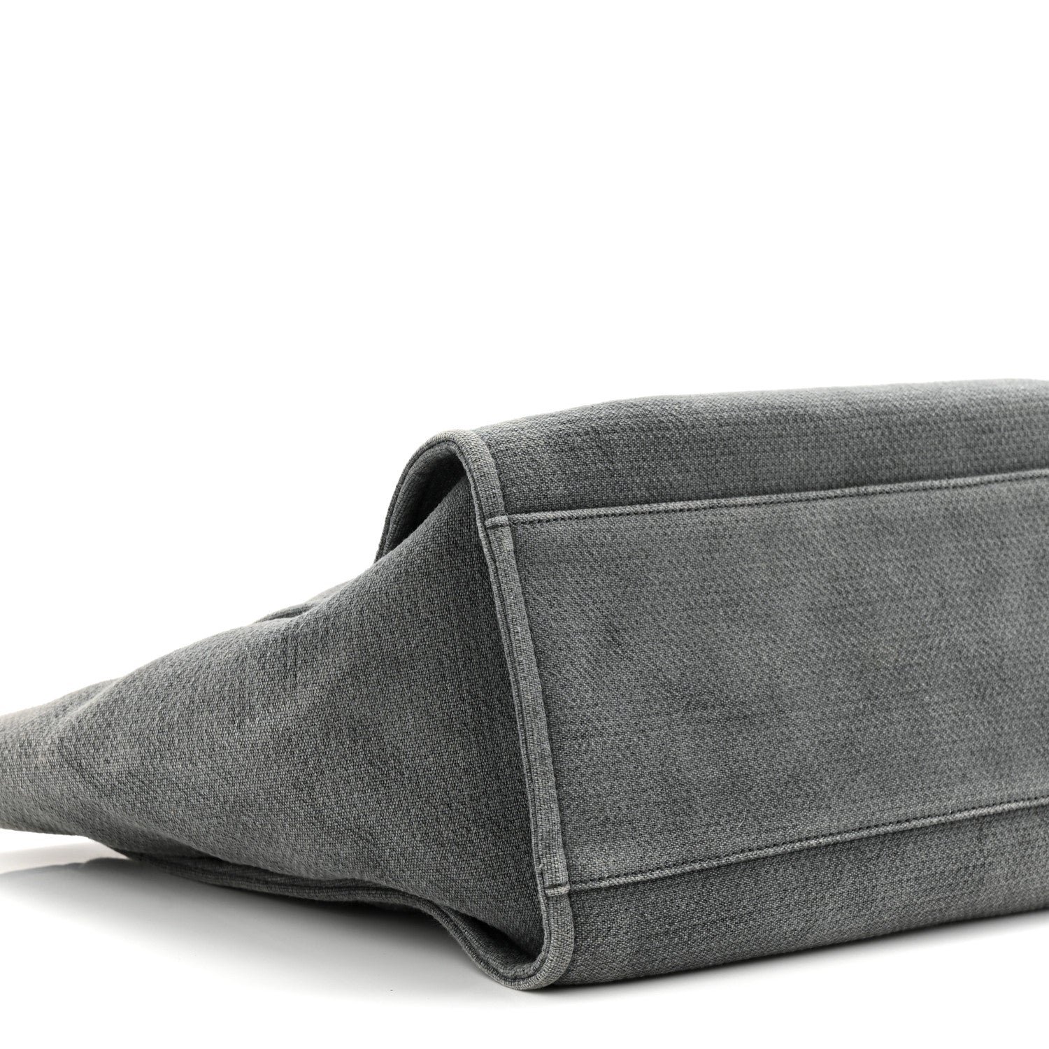 Chanel Canvas Large Deauville Tote Grey 9 of 10