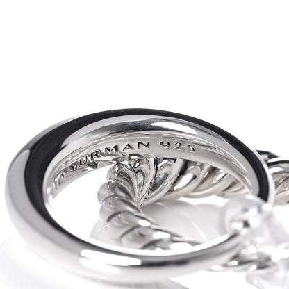 David Yurman Sterling Silver 5mm Pure Form Set of 2 Stack Rings 54 7 5 of 5
