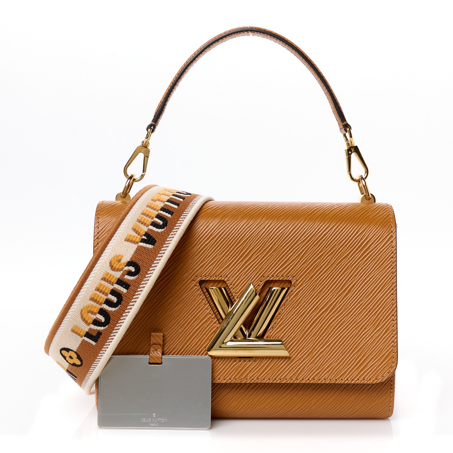 Louis Vuitton Epi Twist Shoulder Bag MM Gold Honey 3 of 10
