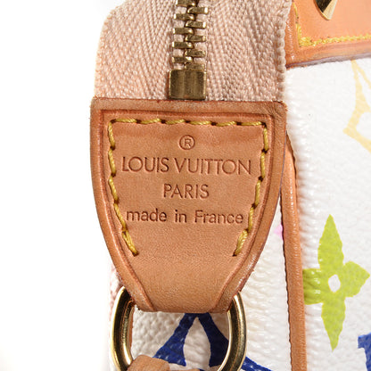 Louis Vuitton Monogram Multicolor Pochette Accessories White 7 of 8
