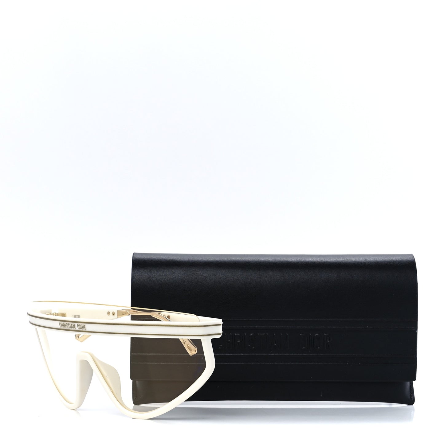 Acetate Mask DiorClub M2U Sunglasses Translucent Ivory