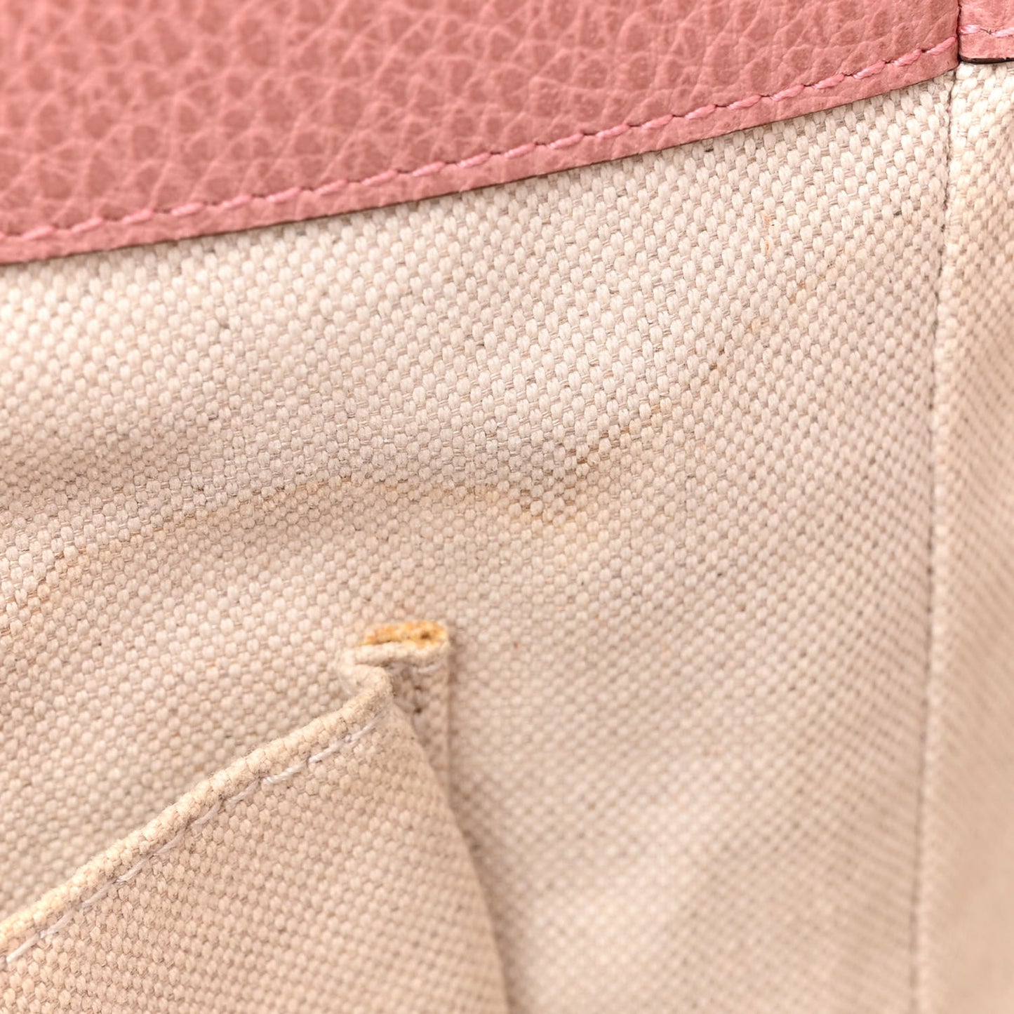 Dollar Calfskin Small Swing Tote Grey Field Soft Pink