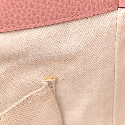 Gucci Dollar Calfskin Small Swing Tote Grey Field Soft Pink 10 of 13