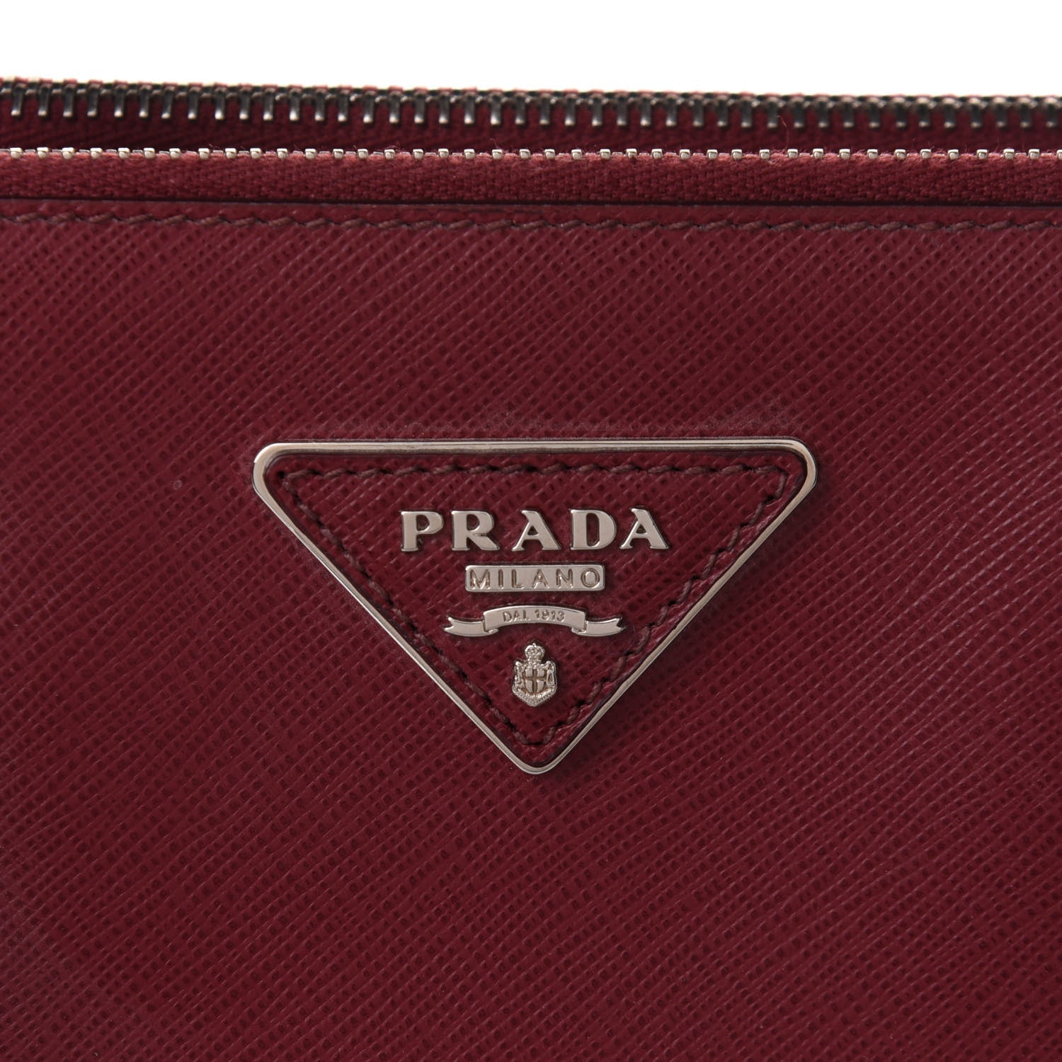 Prada Saffiano Bi-Color Medium Galleria Double Zip Tote Cerise Granato 9 of 11