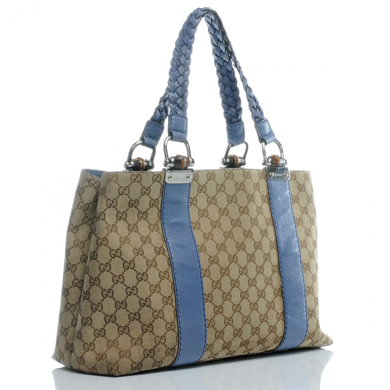 Gucci Monogram Bamboo Bar Medium Tote 3 of 8