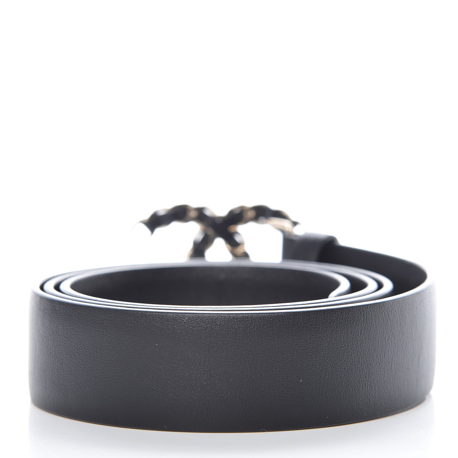 Chanel Calfskin CC Chain Belt 85 34 Black 3 of 8