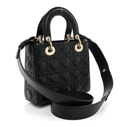 Christian Dior Lambskin Cannage Small My ABCDior Lady Dior Black 3 of 9