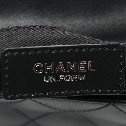 Chanel Calfskin Quilted CC Uniform Flap Belt Bag Black 6 of 10