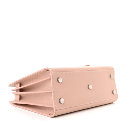 Saint Laurent Grained Calfskin Topstich Baby Sac De Jour Antique Rose 4 of 17