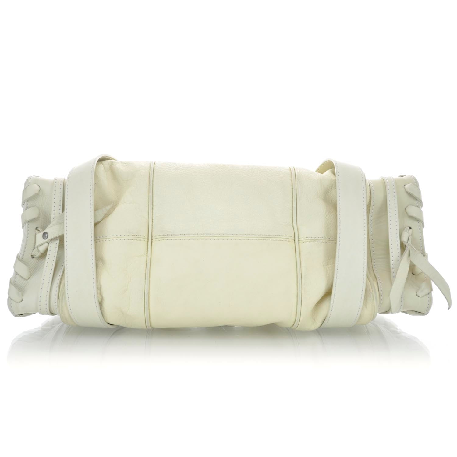 Chloe Calfskin Silverado Shoulder Bag Ivory 6 of 9