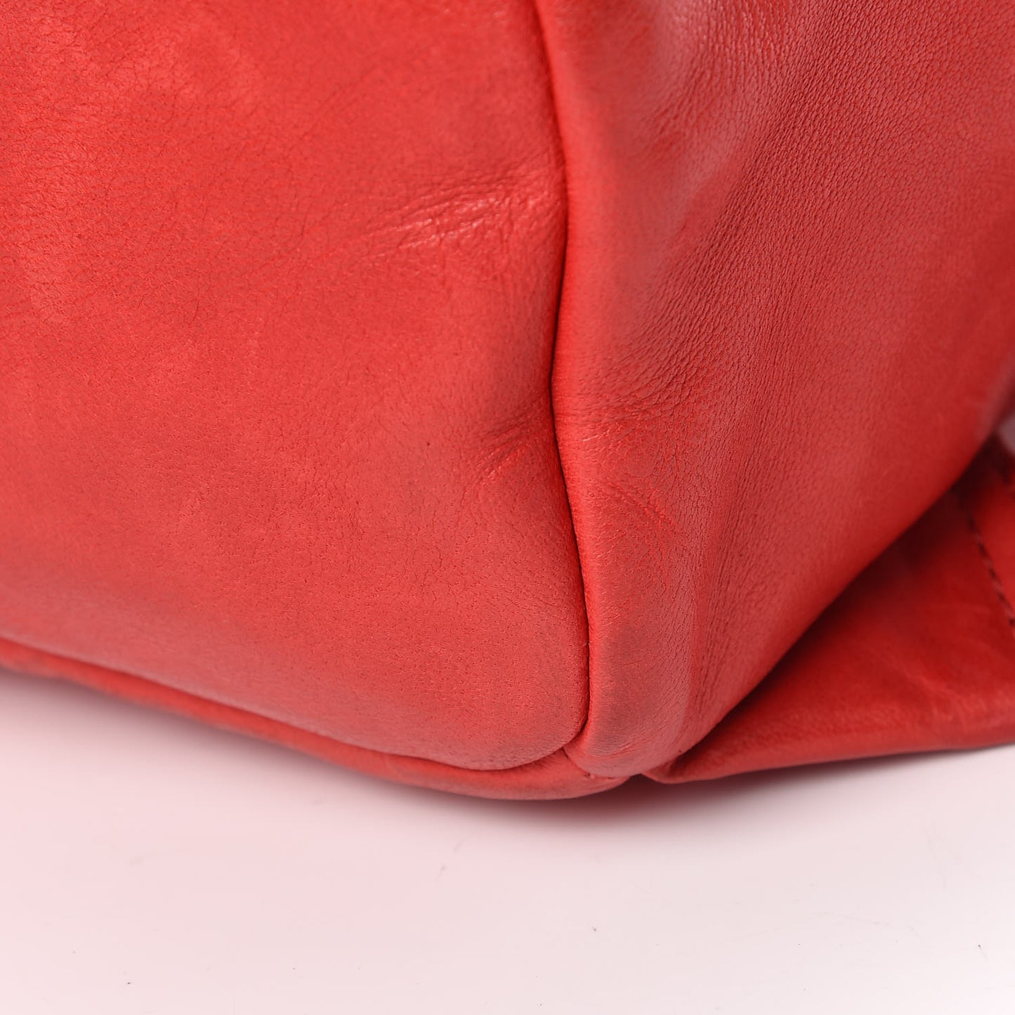Lambskin Tumbler Backpack Red