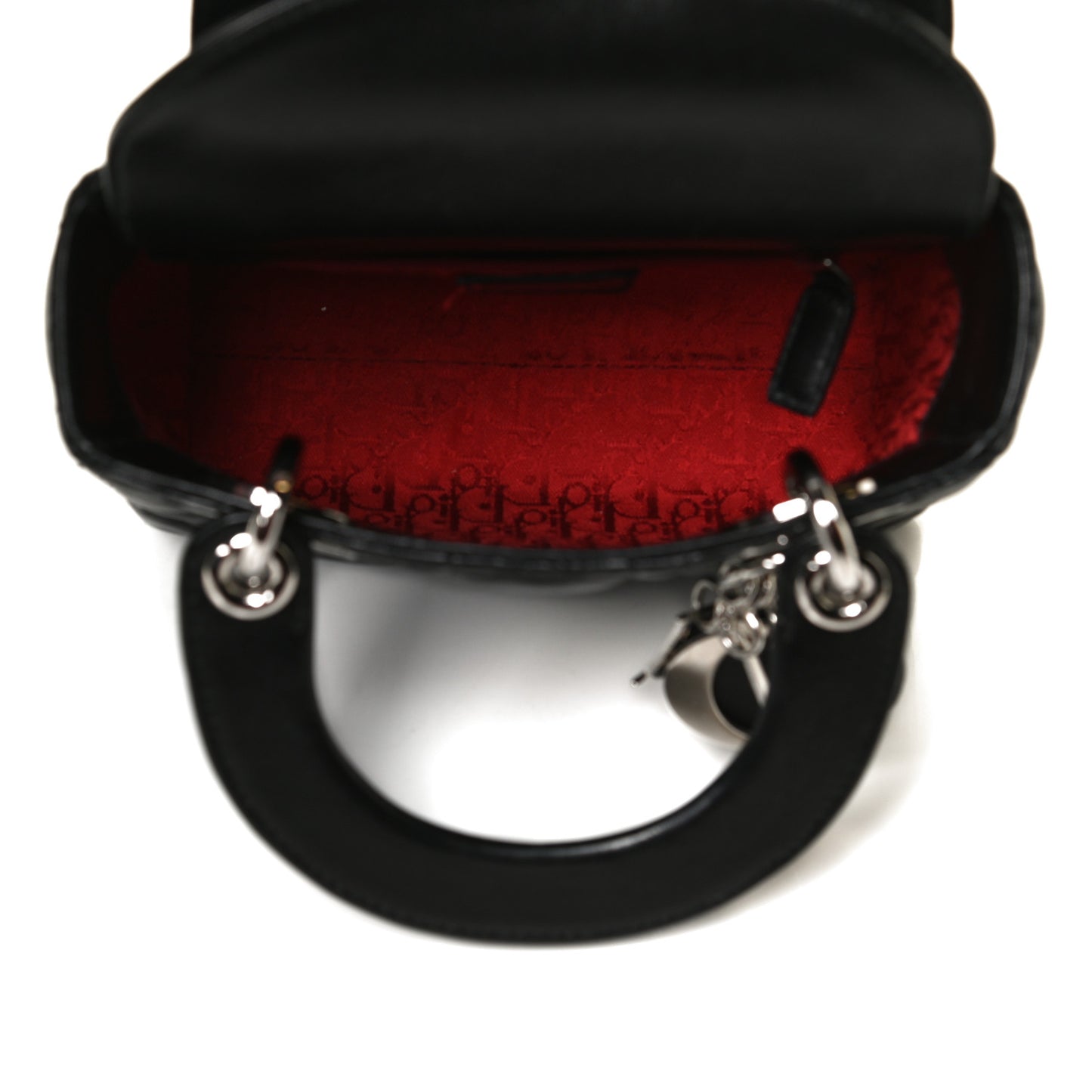 Lambskin Cannage Mini Lady Dior Black
