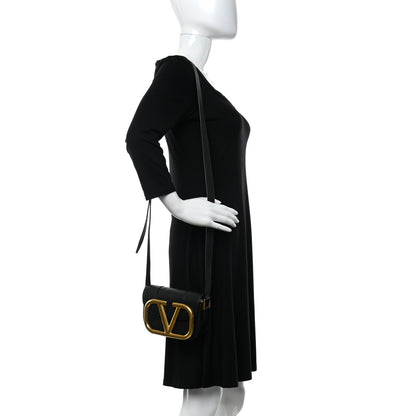 Valentino Garavani Calfskin Small Supervee Crossbody Bag Black 2 of 13