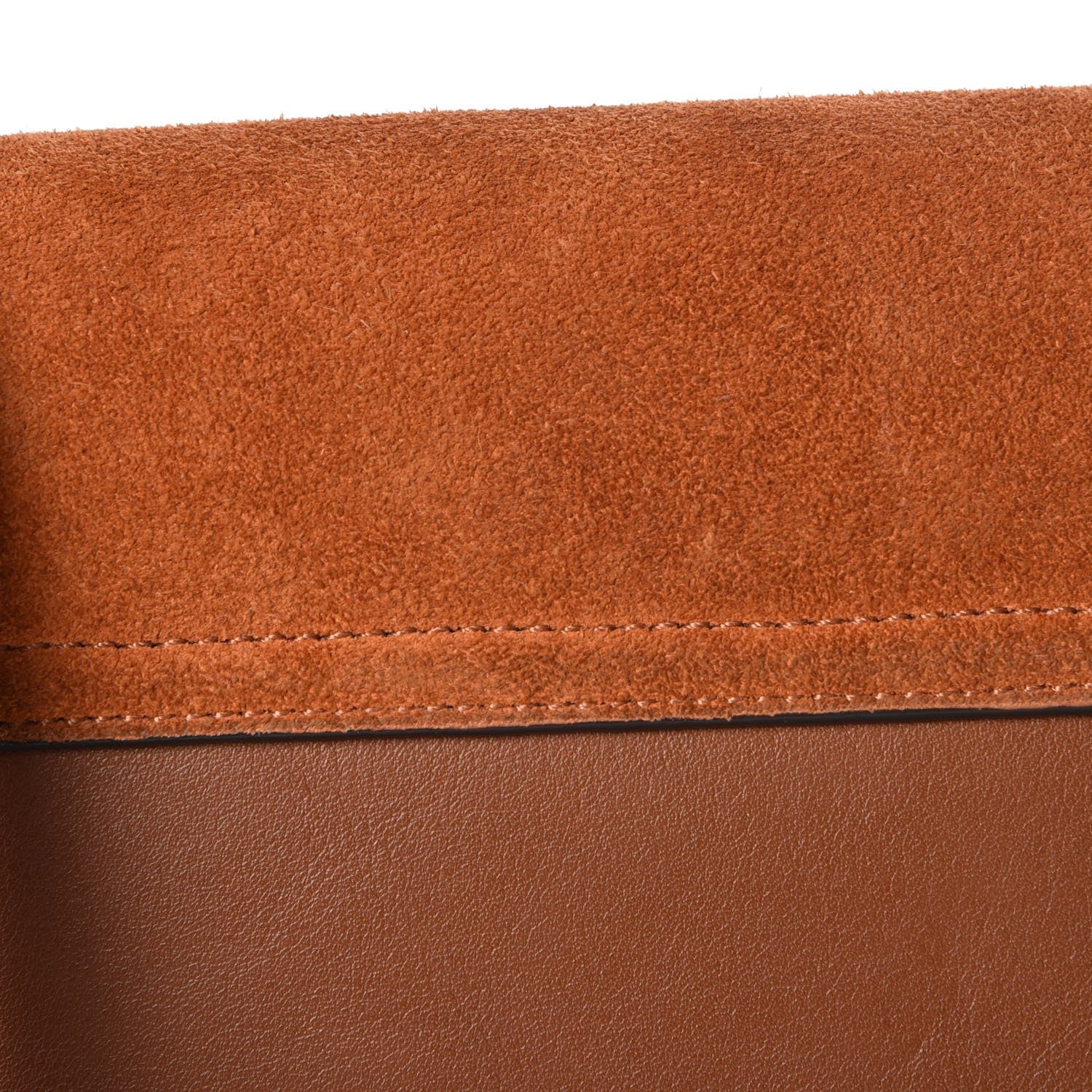 Chloe Suede Calfskin Small Faye Shoulder Bag Tobacco 10 of 10