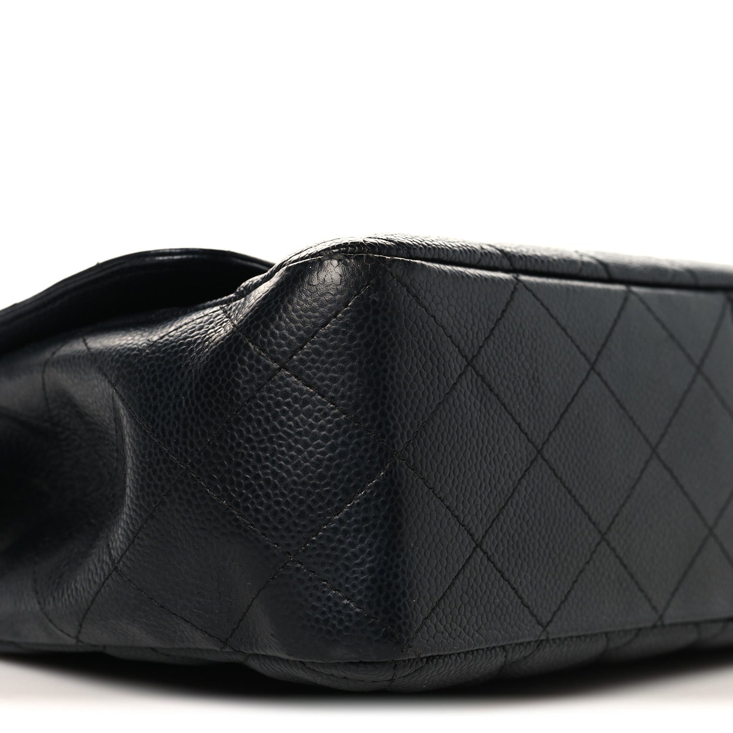 Caviar Quilted Jumbo Single Flap Black