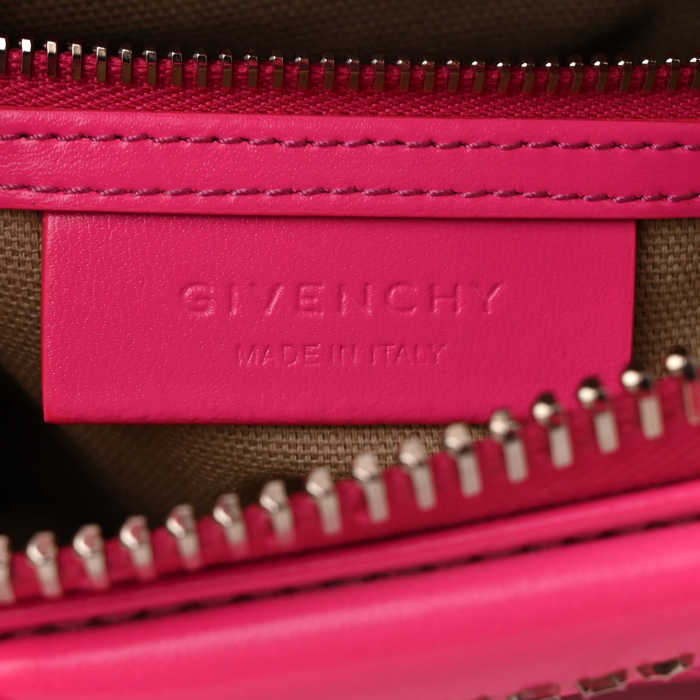 Shiny Lord Calfskin Mini Antigona Shocking Pink