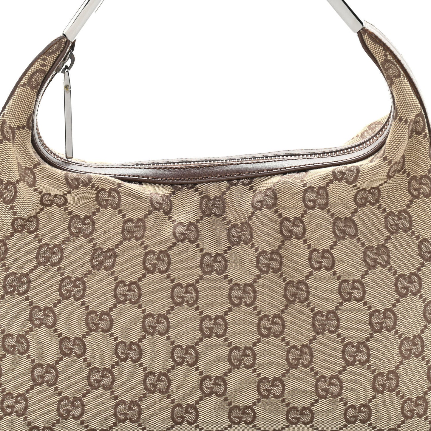 Monogram GG Small Clasp Hobo Brown