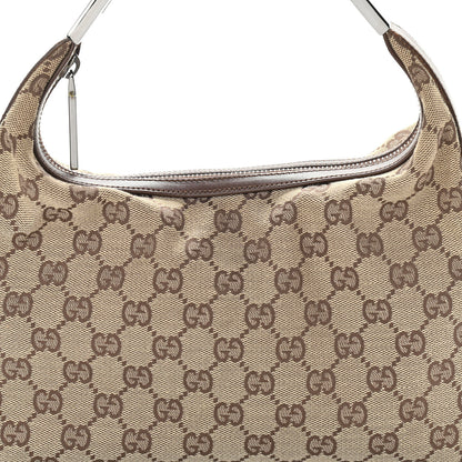 Gucci Monogram GG Small Clasp Hobo Brown 10 of 10