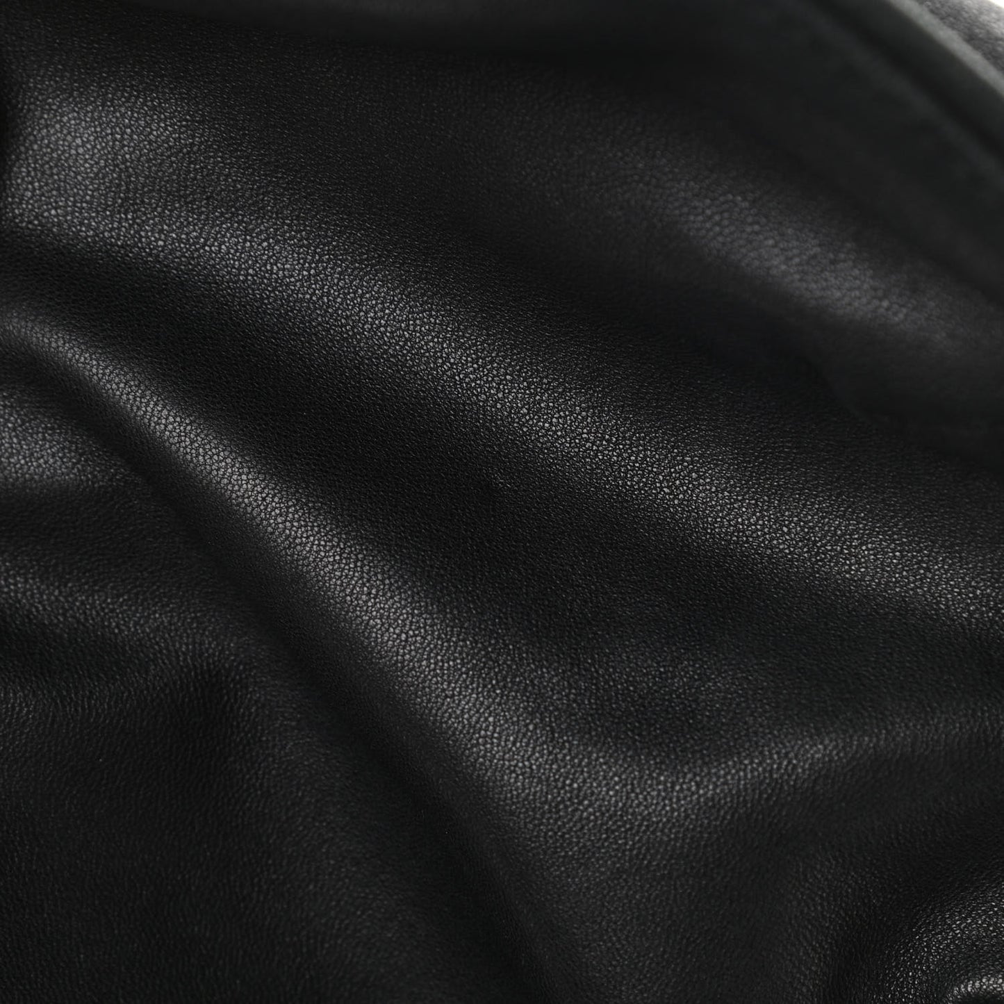 Lambskin Mini Marti Backpack Washed Black Rhodium Hardware