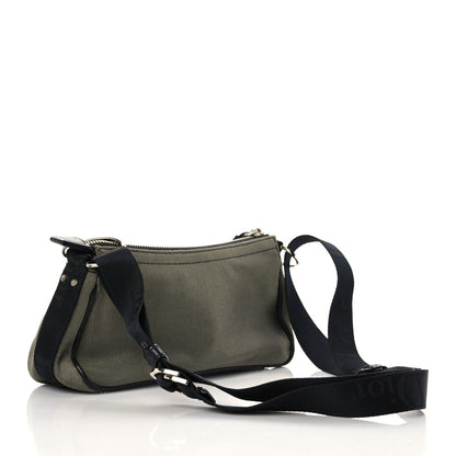 Christian Dior Silk Jersey Crystal Hardcore Shoulder Bag Grey Black 3 of 19