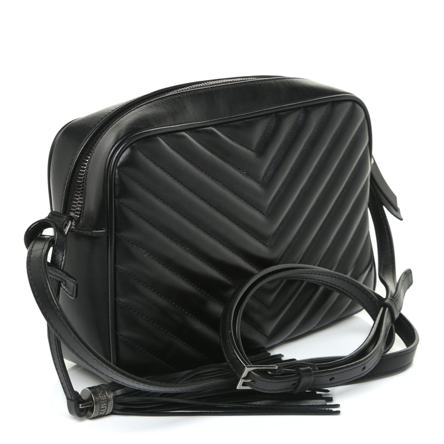 Calfskin Matelasse Monogram Lou Camera Bag Asphalt