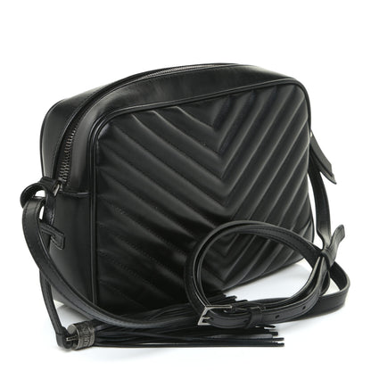 Saint Laurent Calfskin Matelasse Monogram Lou Camera Bag Asphalt 3 of 16