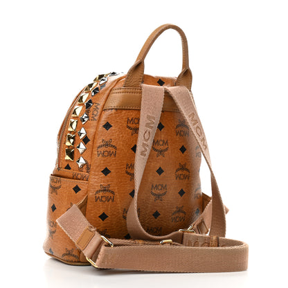 MCM Visetos Stud Mini Crown Stark Backpack Cognac 2 of 14