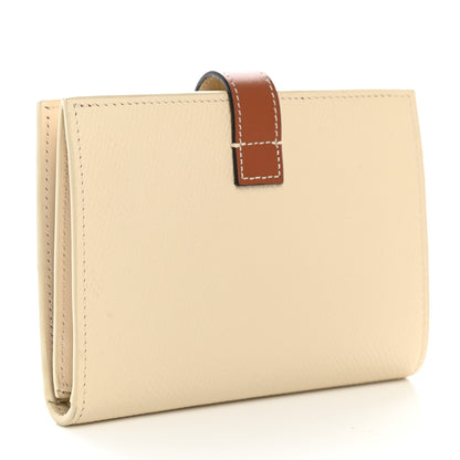 Celine Grained Calfskin Medium Multifunction Strap Wallet Ivory Tan 3 of 7