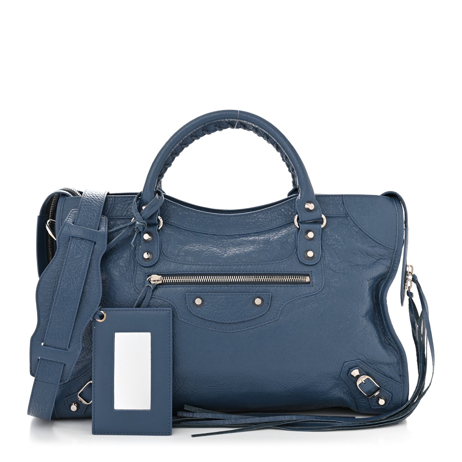 Balenciaga Agneau Classic Silver Hardware City Denim Blue 1 of 11