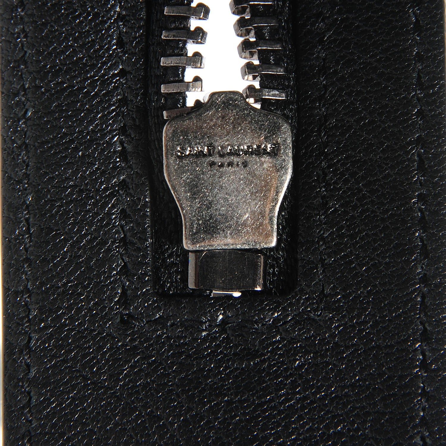 Saint Laurent Sheepskin Matelasse Chevron Large Monogram Shopper Black 9 of 9